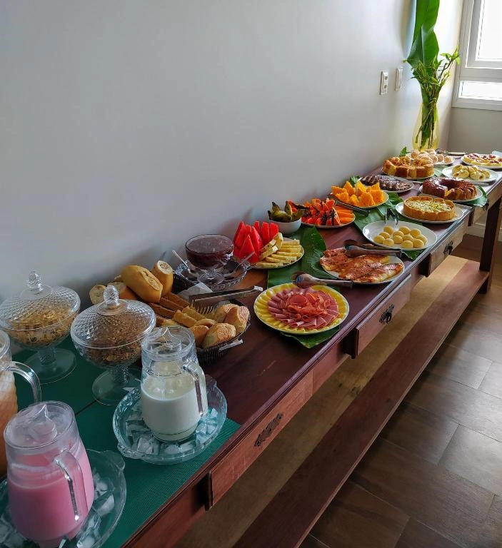Café da manhã da Pousada Vila dos Mares